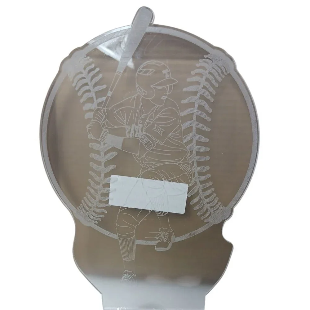 Baseball-Themed LED Night Light With Remote Control USB & Battery Powered Color